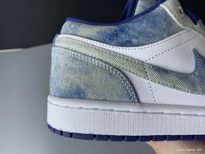 Washed Low 1 Air Jordan Denim CZ8455-100 0722